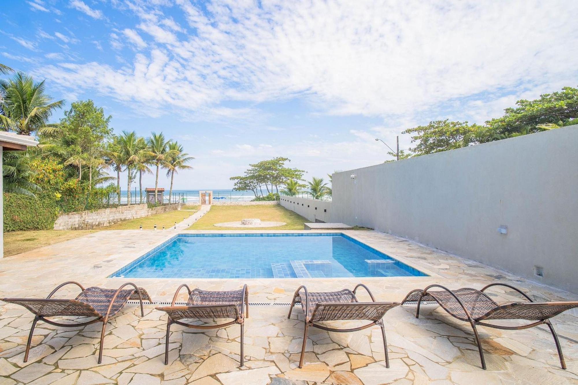 Paraiso Pe Na Areia Em Boraceia - Desfrute Da Conveniencia De Ter A Praia No Seu Quintal Villa Sao Sebastiao  Buitenkant foto